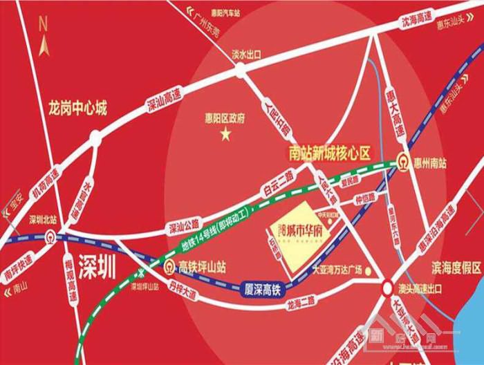 茂基城市华府交通图
